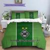 Borussia Mönchengladbach Pattern Bedding Quilt Set  Home Decoration  Gift (1 * duvet cover + 2 * pillowcase  without core).xwn