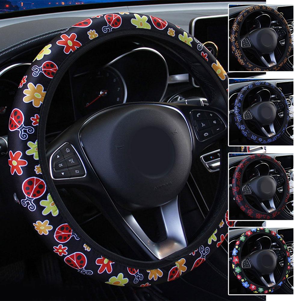 Чехол на руль автомобиля Beetle Printed Fabric без аксессуаров для колес универсальный чехол на руль автомобиля стильный интерьер F7H2