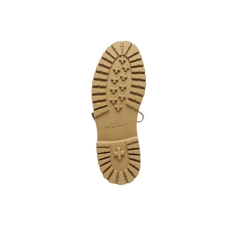 Clarks Desert Rock Классические Винтажные Ботильоны Уличные Сапоги Мужские Сапоги Темно-Желтые 261627037