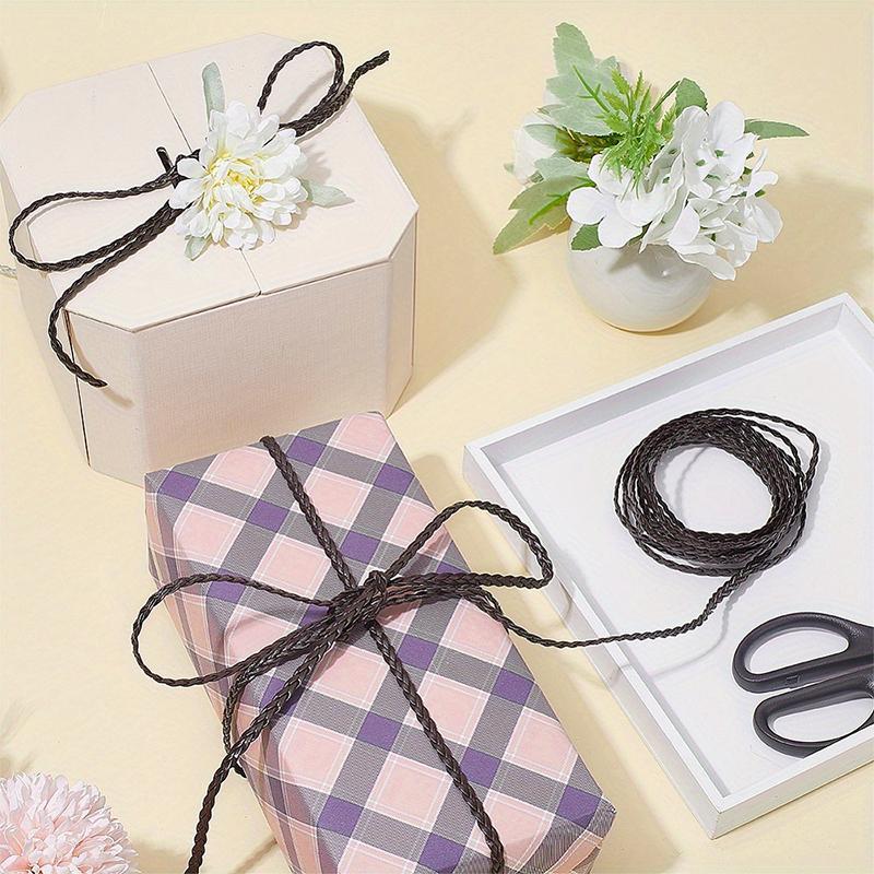 5 м 6 мм/8 мм Прочный Сделай сам Равномерной толщины 5-прядный Гибкий ПУ кожа Долговечные Аксессуары Аккуратная Плетеная Плетеный Однотонный