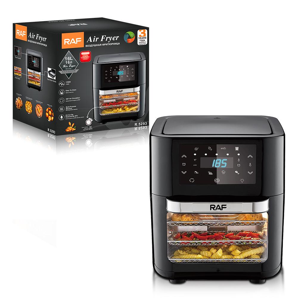 Фритюрница Многофункциональная бытовая духовка Большая емкость Смарт-сенсорный экран Визуальная электрическая духовка 16л