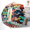 1pc Colorful Adventure in the City of Bellwood Automatic Open/CloseCartoon Umbrella, Portable Compact Umbrella for Men & Women G017