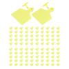 100 Set Blank Cattle Ear Tag Large Yellow Animal Identification Livestock Handling Supplies