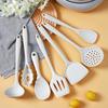 7-Piece White Silicone Kitchen Utensil Set
