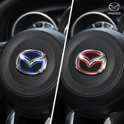 Наклейка-эмблема на руль автомобиля, стайлинг-значок для Mazda Axela 2 3 5 6 8 CX-5 CX-4 CX3 CX5 Axela, Автоаксессуары