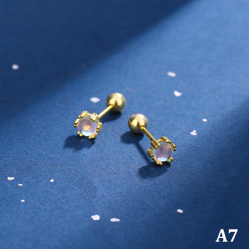 1 пара сережек-гвоздиков, серьги-гвоздики из нержавеющей стали, спиральные серьги для женщин и девушек, серебряное покрытие, звезда, сердце, украшения для ушей