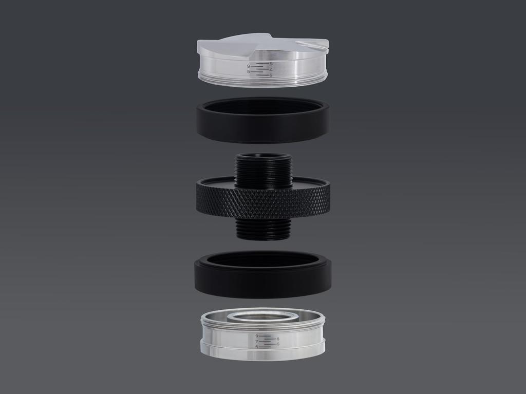 La mellow Distributor Tamper 2-in-1 Stainless Steel (58mm)