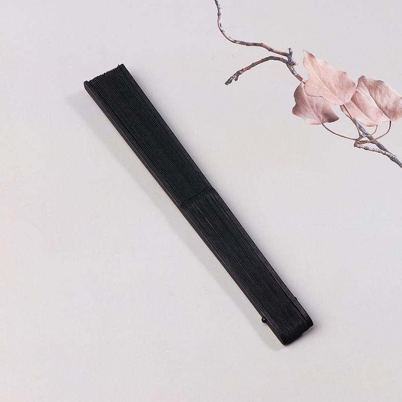 Черный ручной веер Винтажные складные веера Свадебные сувениры Принадлежности Китайский ручной веер Веер для классического танца Веер для рукоделия Легкий