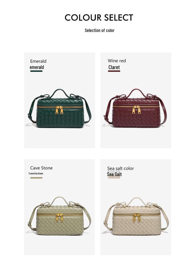 Новая классическая плетеная вручную сумка кроссбоди «Тофу» квадратной формы