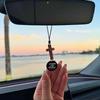 Handmade NFC Bible Cross Pendant Wooden Cross Car Mirror Hanging  Jewelry Gift