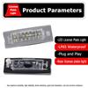 2PCS No Error Canbus For Fiat Panda Mk3 Type 169 MK4 Type 312 319 2003-2012 LED License Number Plate Lights White Lamps 71734797