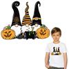 Pumpkin Gnomes Iron On Patches Heat Press Appliqued Diy Hoodies Clothes Sticker Parches Ropa Sticker Arts Crafts Halloween Gifts