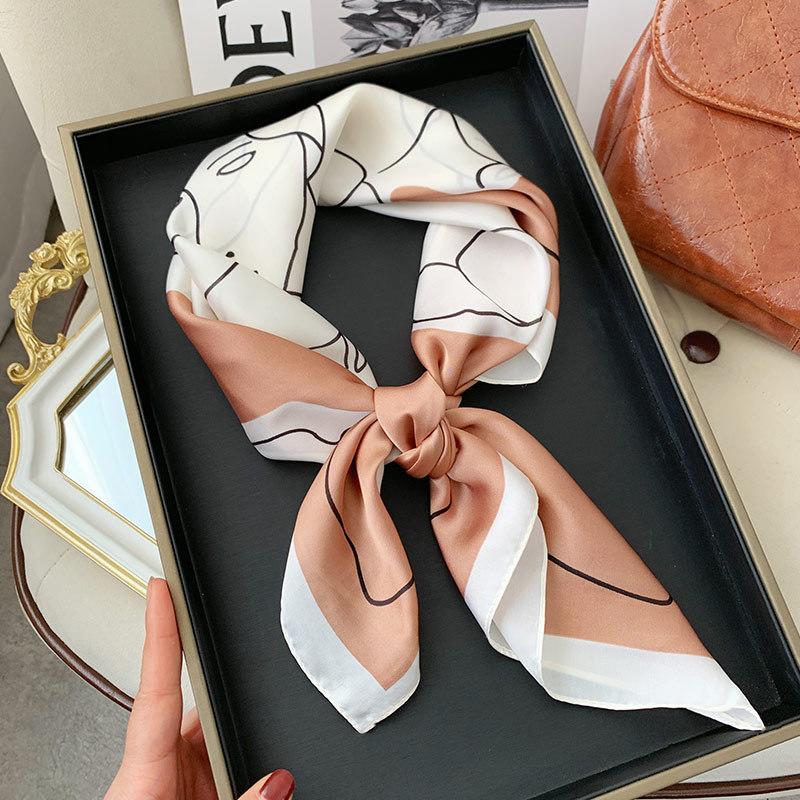 70 квадратных шарф шелковый шарф французский женский высококачественный шарф универсальный подходящий деревенский шарф-рубашка шарф