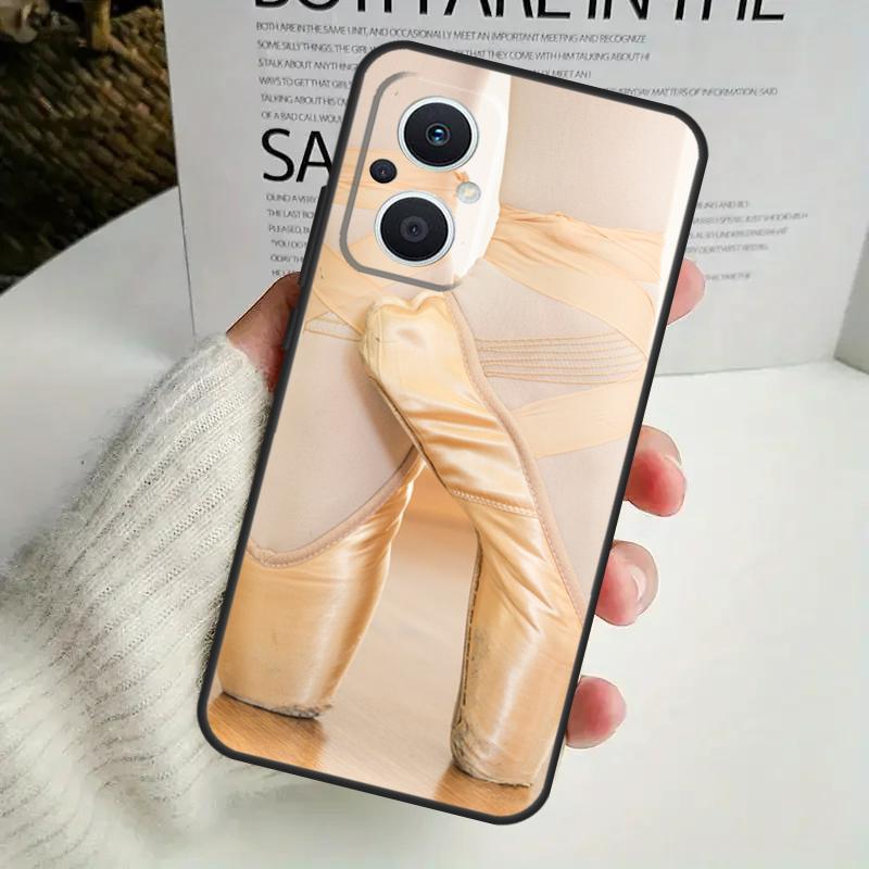 Чехол для пуантов Ballet Ballerina Shoes для OPPO Reno 11F 10 Pro 4 5 6 7 8 Lite 4Z 5Z 8T OPPO Find X6 X5 Pro X2 X3 Neo Cover