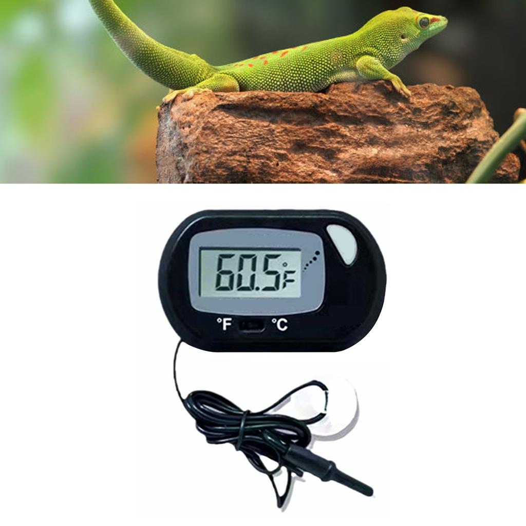 Цифровой аквариумный термометр с водонепроницаемым ЖК-дисплеем, термометр для рептилий и рыб с зондом для Wat