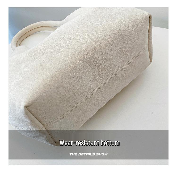 2025 Женская ретро матовая сумка-тоут: Высококлассная, простая, одноплечевая сумка