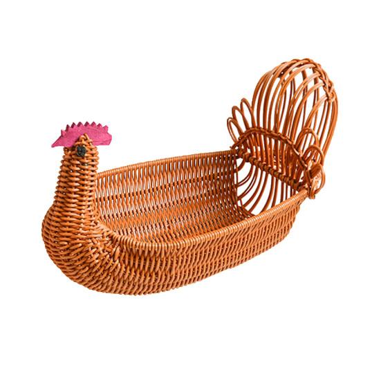Павлин, индейка, утка, плетеная корзина для хранения из ротанга, органайзер для еды, фруктового хлеба