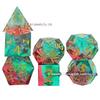 Resin Pointed Dice for DND & COC: Multifaceted Solid D6 for Board Games & RPGs