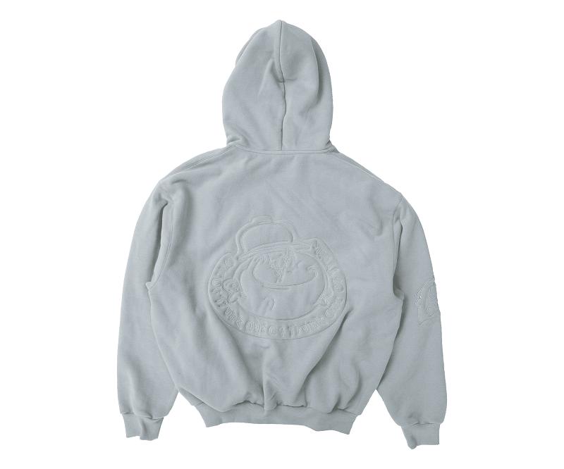 OUT OF TRUNK Mutt Character Hoodie (Light Grey)