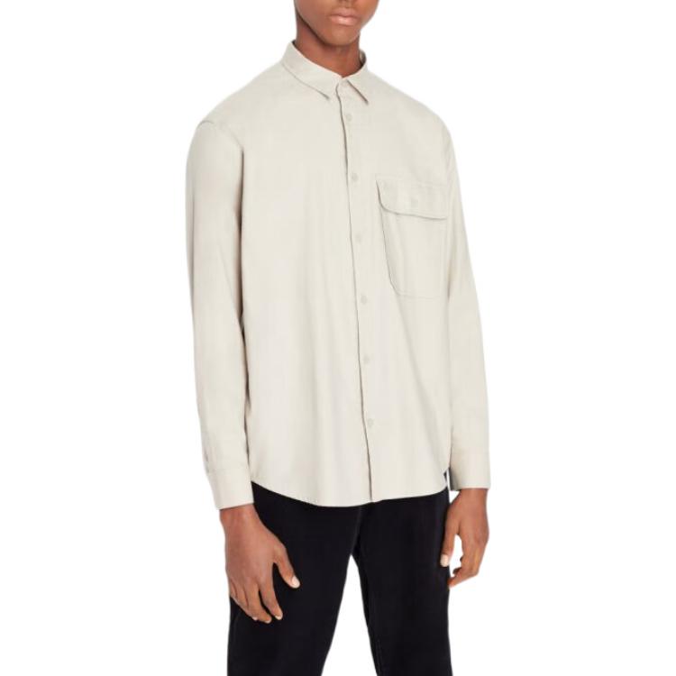 ARMANI EXCHANGEAE FW22 Shirt Men's Light Coffee 6LZCL6-ZNWNZ-1709