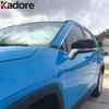 For Toyota RAV4 RAV 4      2024 Chrome Side Door Rearview Mirror Cover Trim Molding Strip Car Accessories