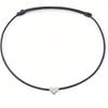 Anklet with Heart - Black Foot Chain Beach Jewelry Handmade Ankle Bracelet for Women and Girls Adjustable Size