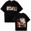 2025 Anime Demon Slayer Douma T-Shirts Man Women Summer Casual O-Neck Short Sleeve Shirts
