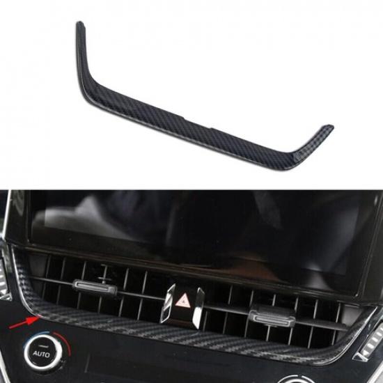 Dashboard Center Air Vent Cover Trim Carbon Fiber Look For Toyota Corolla 19-24