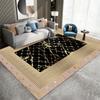 Luxurious Marble Geometic Carpet for Home Living Room Floor Mat Non-slip Bedroom Bedside Coffee Table Area Rugs Bathroom Doormat