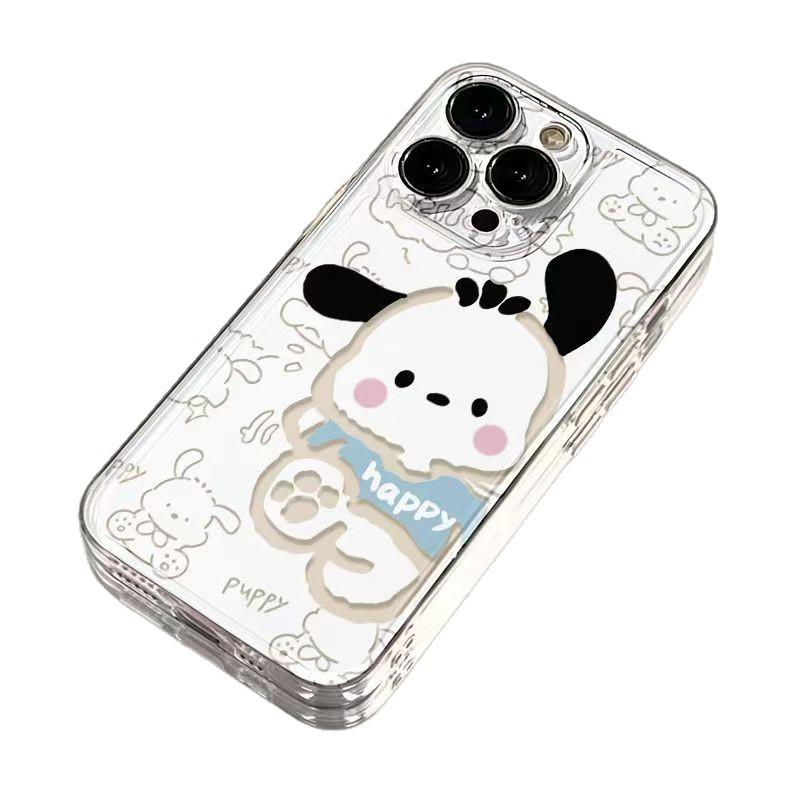 Защищенный от падений чехол для телефона Hello Kitty & Pachacco для Apple 14 Pro/15 Plus/17 Pro Max/X - Пограничное издание для пар
