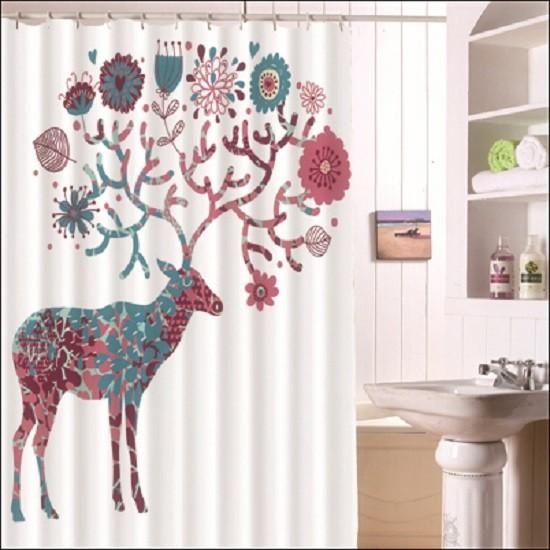 Рождественский Мопс Собака Шапка Санты Занавеска для Ванны Душа Декор для Любителей Домашних Животных для Современной Ванной Комнаты Праздничный Подарок