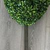 1/2Pcs Artificial Heart Topiary Tree Love Heart Topiary Stake with Rainbow Bow Indoor Outdoor Garden Porch Faux Shrubs Plants Decoration