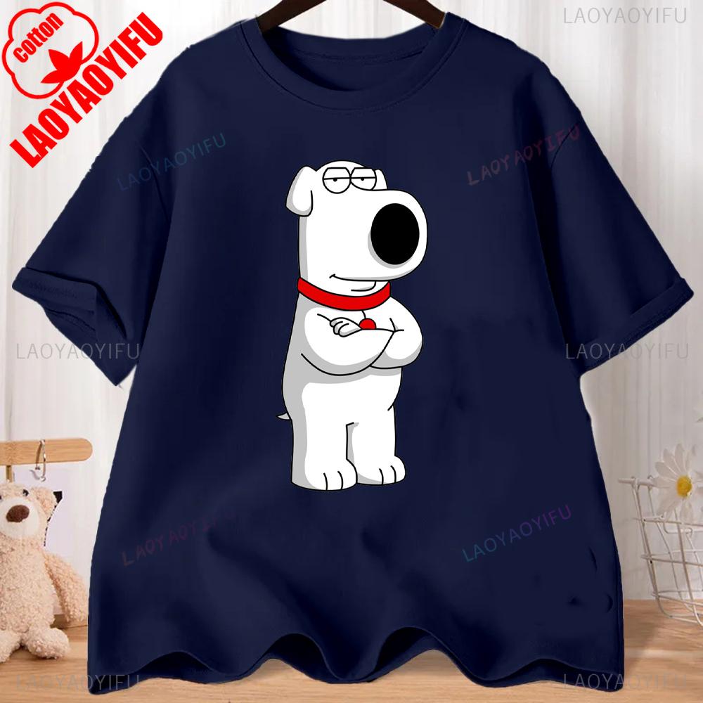 FMILY GUY Stewie Tattoo Brian Cartoon FMILY GUY Printed T-shirt for Fitness Training Jogging Outdoor Activities
