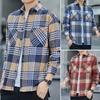Spring and Autumn New Korean Version of The Men's Plaid Shirt Long-sleeved Loose Youth Fashion Handsome Thickened Men's Shirt