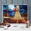 5D DIY Алмазная картина Рождественская елка Наборы для вышивки крестом Алмазная вышивка Пейзаж Искусство Горный хрусталь Украшение дома