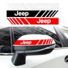 2 шт. Наклейки с полосами для автомобиля, Светоотражающие виниловые наклейки для украшения зеркал заднего вида для Patriot Liberty Renegade Compass Grand Cherokee Wrangler