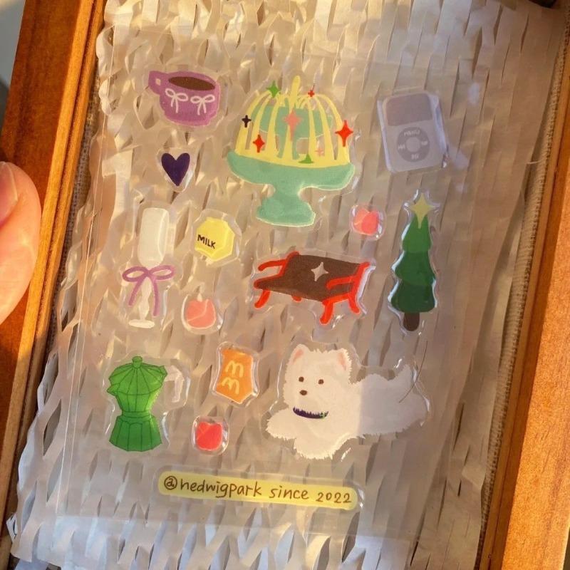 Cute 3D Jelly Cat Life Stickers, DIY Self-Adhesive Decals for Scrapbooking, Phone Case