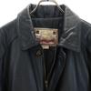 STONE MILLED Cowhide Leather coat L black Men's Used