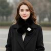 Faux Rabbit Fur Women Winter Scarves Fake Collar Cross Scarf Simple Plush Scarf  Autumn Winter