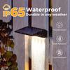Solar Wall Lights Outdoor Waterprood Deck Lights for Outside Fence Solar Lights for Backyard Wall Fence Deck Gutter Porch