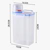 Kitchen Grain Storage Box, Household Kitchen Transparent Plastic PP Food Container,rice and Flour Storage Box with Measuring Cup
