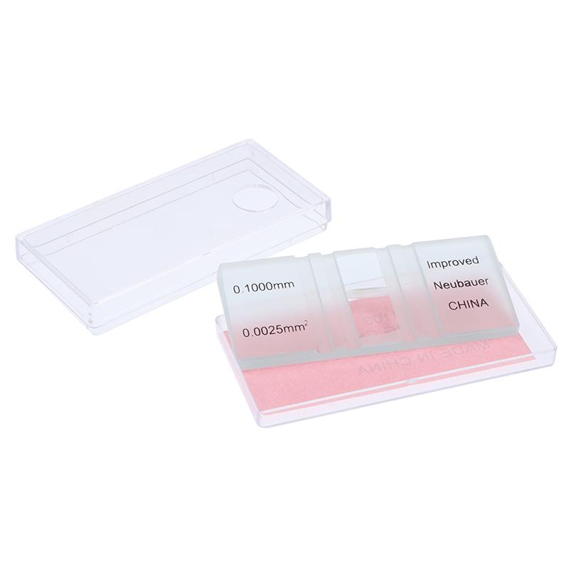 1 шт. пластина для подсчета клеток крови, стеклянное предметное стекло для микроскопа с сеткой, счетными камерами