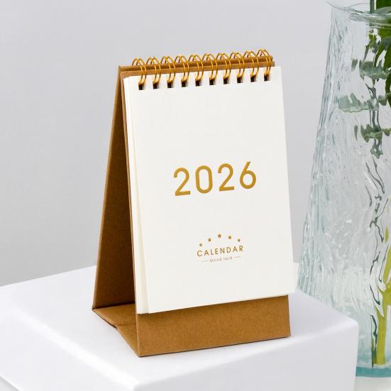 Настольный календарь 2026 года в ретро-стиле, из плотной бумаги, планер для управления временем, для дома, офиса, школы, планировщик ежедневного расписания