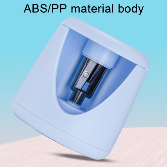 1 Set Electric Pencil Sharpener with Cutter USB Rechargeable Battery Operated Portable Automatic Pencil Sharpener School Student Stationery Gift