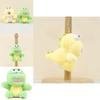 Lovely Green Dinosaur Plush Keychain For Couples Cute And Soft Bag Ornament