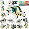 STEM 13-in-1 Education Solar Robot Toys DIY Building Science Experiment Kit for Kids Age 8-12 Solar Powered By Sun Robot Kits