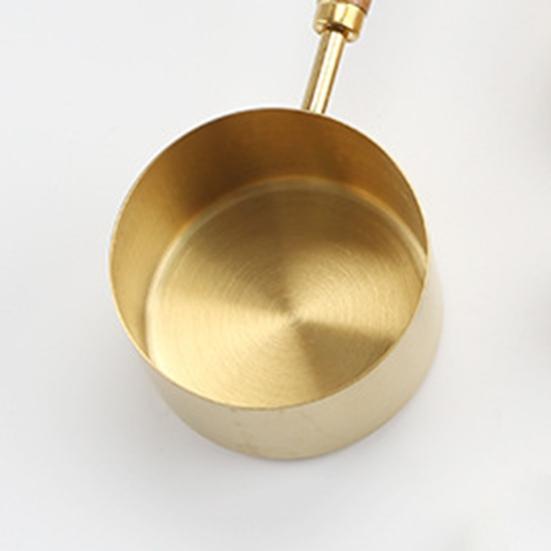 4Pcs Useful Convenient Wooden Handle Measuring Scoop Measure Spoon Scale Coffee Bartending Tool Home Supplies