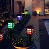 2pcs Solar-Powered LED Pathway Lights - Outdoor Garden & Lawn Decor, Warm Yellow Glow, Landscaping, Solar Garden Lights