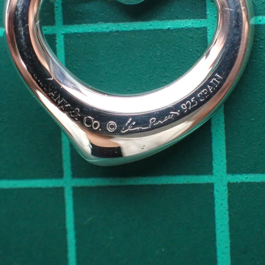 [Used] TIFFANY 925 Diamond Open Heart Pendant/Necklace [g339-67]