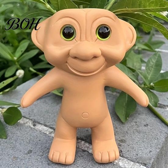 Waterproof Planter Cute Troll Planter, Decorative Resin Flowerpot, Novelty Plant Pot for Succulents Indoor Outdoor Decoration, Unique Gift Idea